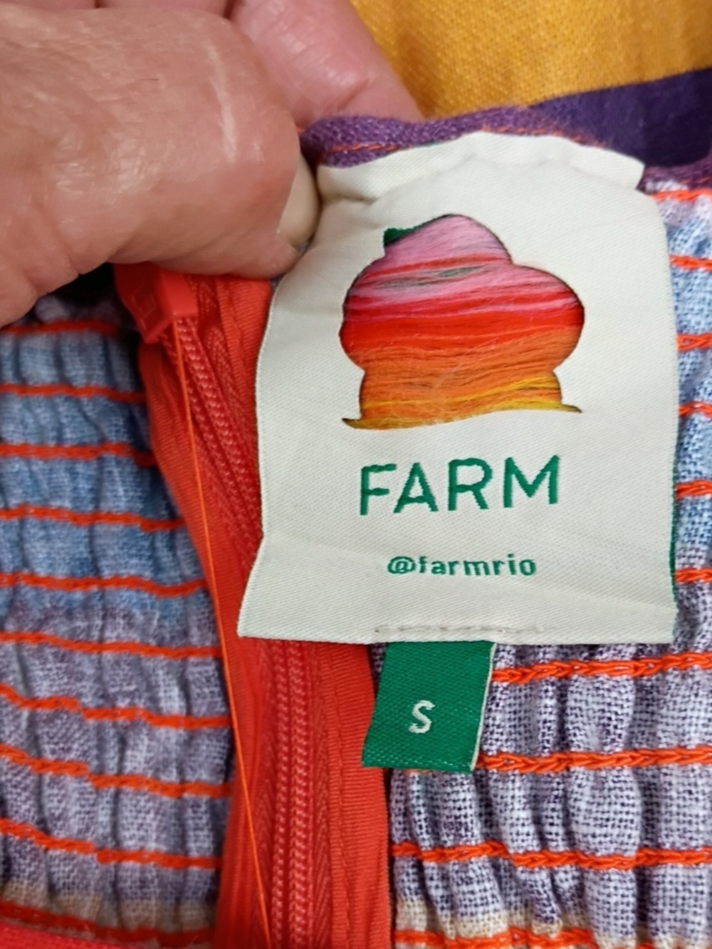 Rainbow Stripe Puff-Sleeve Mini Dress - Picture 7 of 8